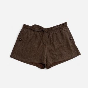 60%Wool Lux Brown Women's Shorts
